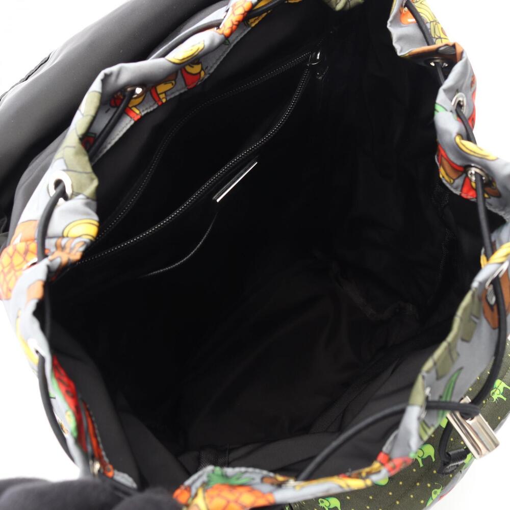 Prada Tessuto Patch Backpack Saffiano Leather Bla… - image 3